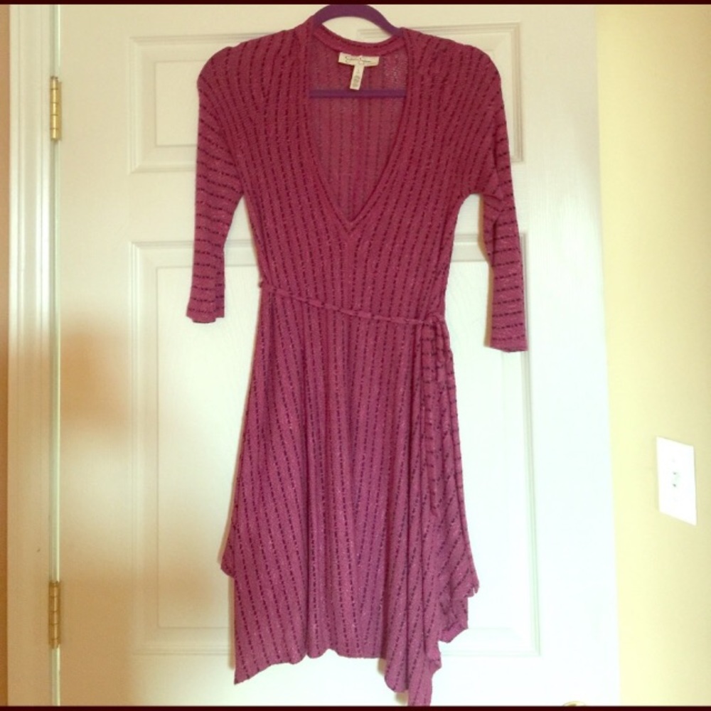 Jessica Simpson pink knit maternity dress